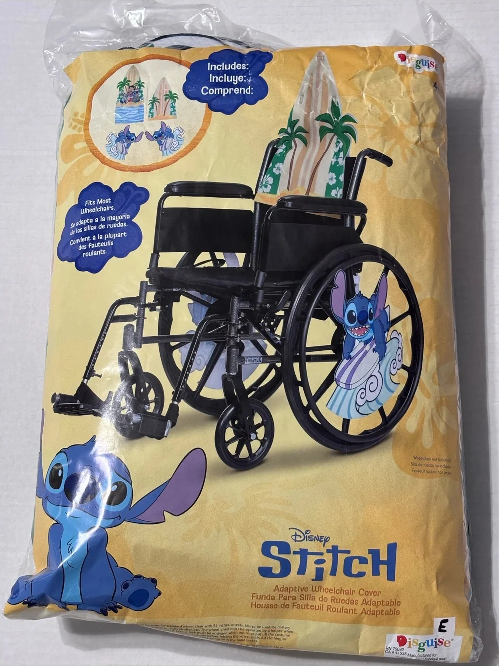 Disney Lilo & Stitch Wheelchair Cover Adaptive Costume Kit & Panels, One Size